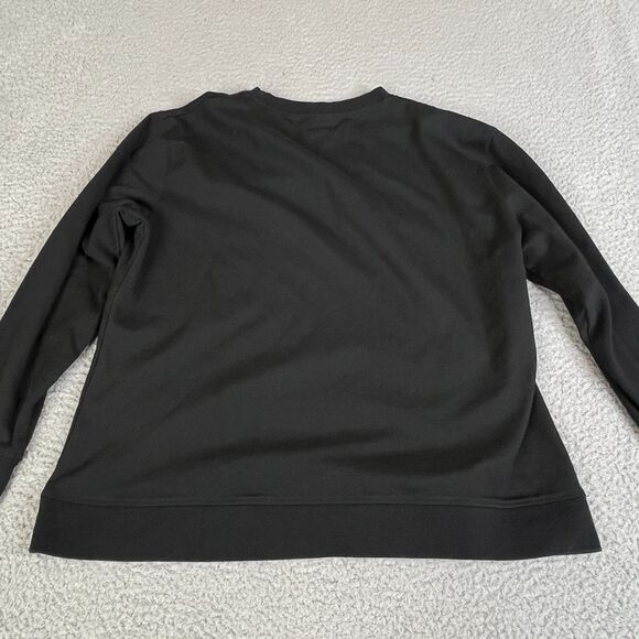 Tesla Unisex Sweatshirt L Black Crew Neck Fleece Pullover Embroidered Sweater - Picture 6 of 10